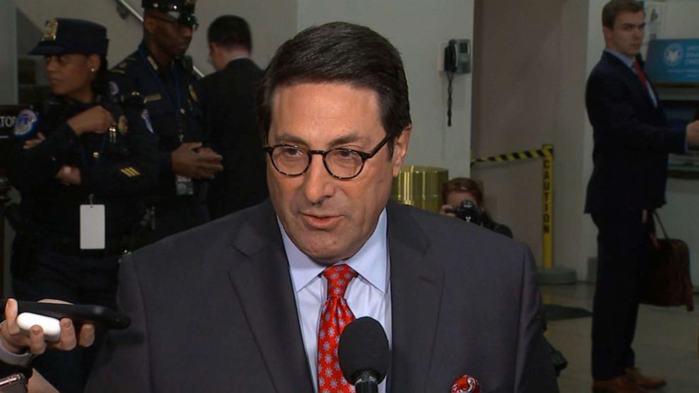 PHOTO: Jay Sekulow speaks with reporters during a break in the impeachment trial of President Donald Trump, Jan. 23, 2020, at the Capitol in Washington, DC.