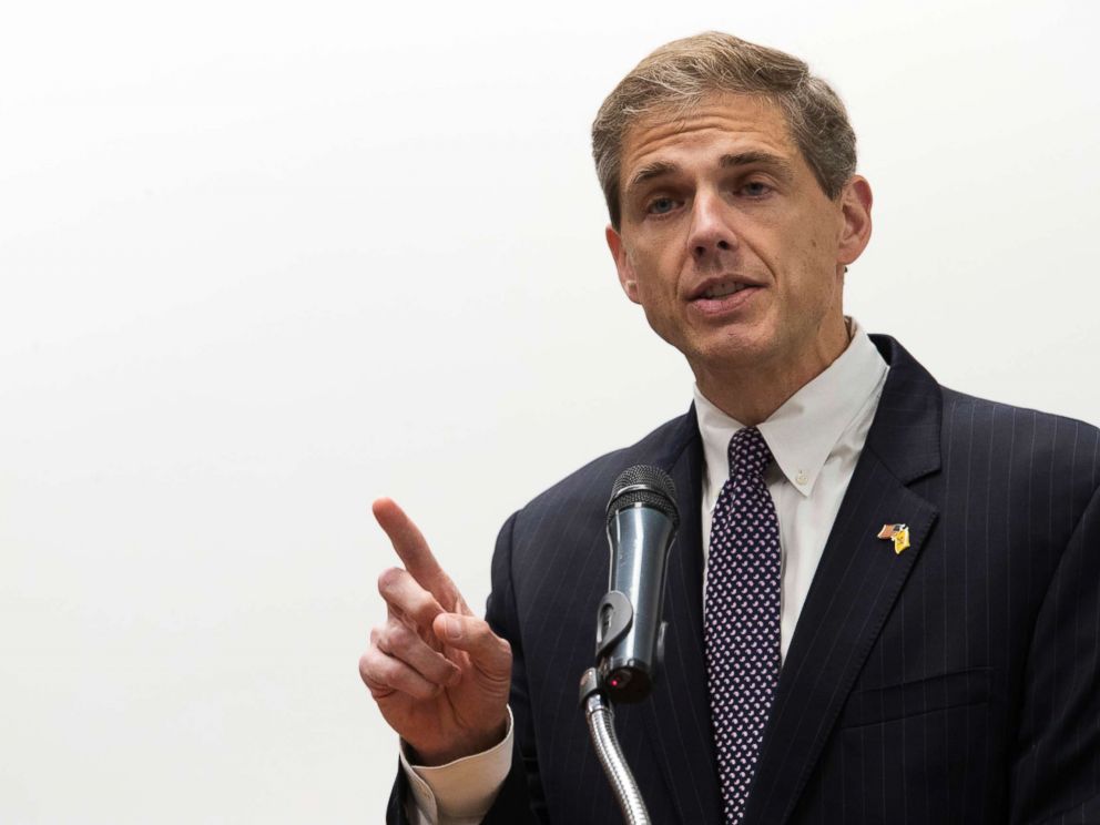 Republican Assemblyman Jay Webber speaks during a candidate forum at the UJC of MetroWest New Jersey, Oct. 9, 2018, in Whippany, N.J.