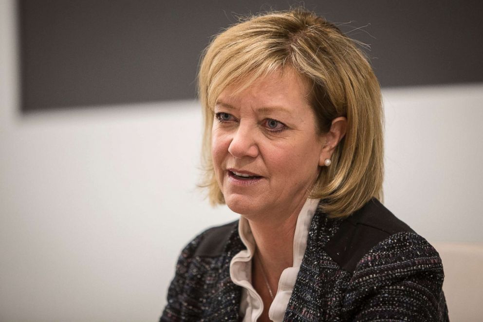 PHOTO: Jeanne Ives, Illinois Republican gubernatorial primary candidate, speaks to the Chicago Sun-Times editorial board at an event at the City Club of Chicago, Jan. 5, 2018.