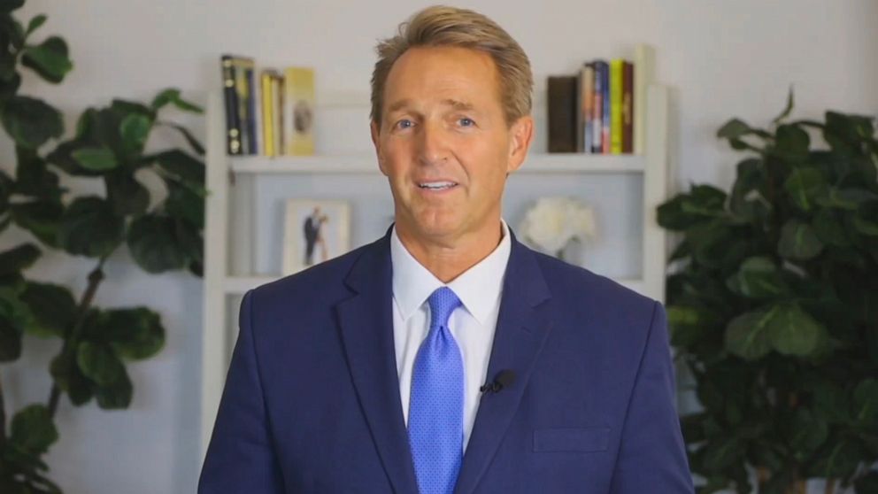 PHOTO: In this screen grab taken from a video posted to his Facebook page, Jeff Flake endorses Jos Biden.