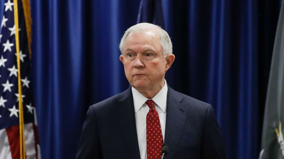 Attorney General Jeff Sessions speaks at the U.S. Attorney's Office in Philadelphia, July 21, 2017.