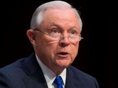 PHOTO: Attorney General Jeff Sessions testifies during a Senate Judiciary Committee hearing on Capitol Hill in Washington, Oct. 18, 2017.