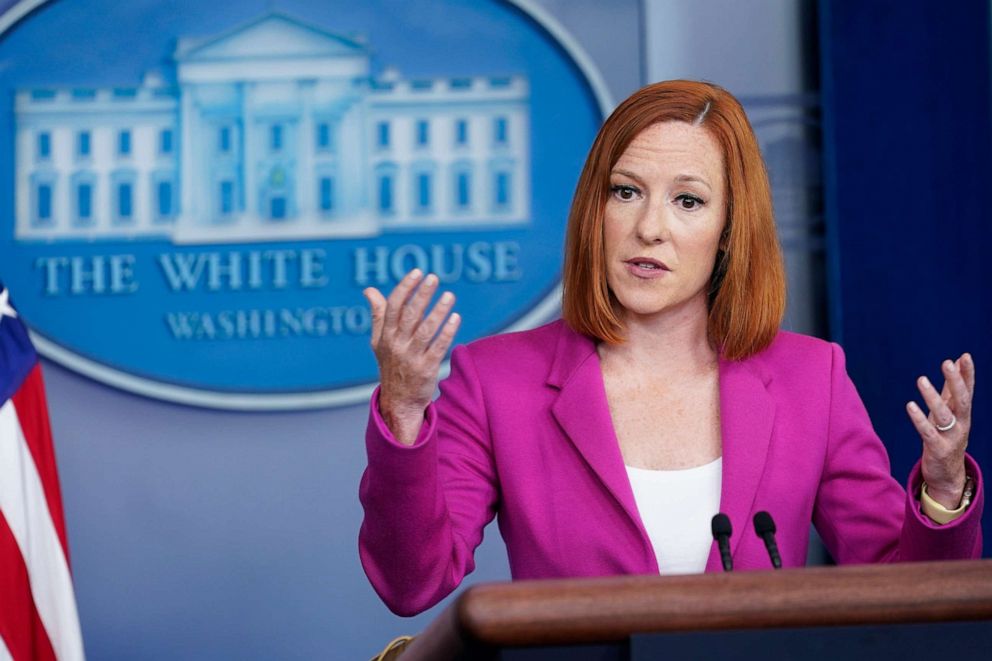 White House press secretary Jen Psaki speaks during the daily briefing on June 22, 2021.