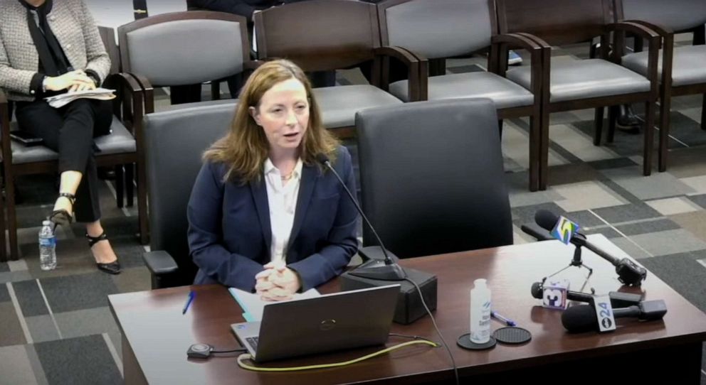PHOTO: Jennifer Sink, Chief Legal Officer of the City of Memphis, at the Memphis City Council Committee Meetings on March 7, 2023, in Memphis, Tenn.