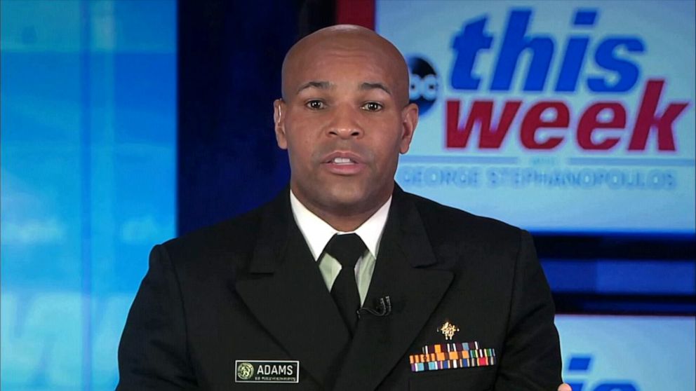 PHOTO: Surgeon General Jerome Adams appears on "This Week," Dec. 27, 2020.