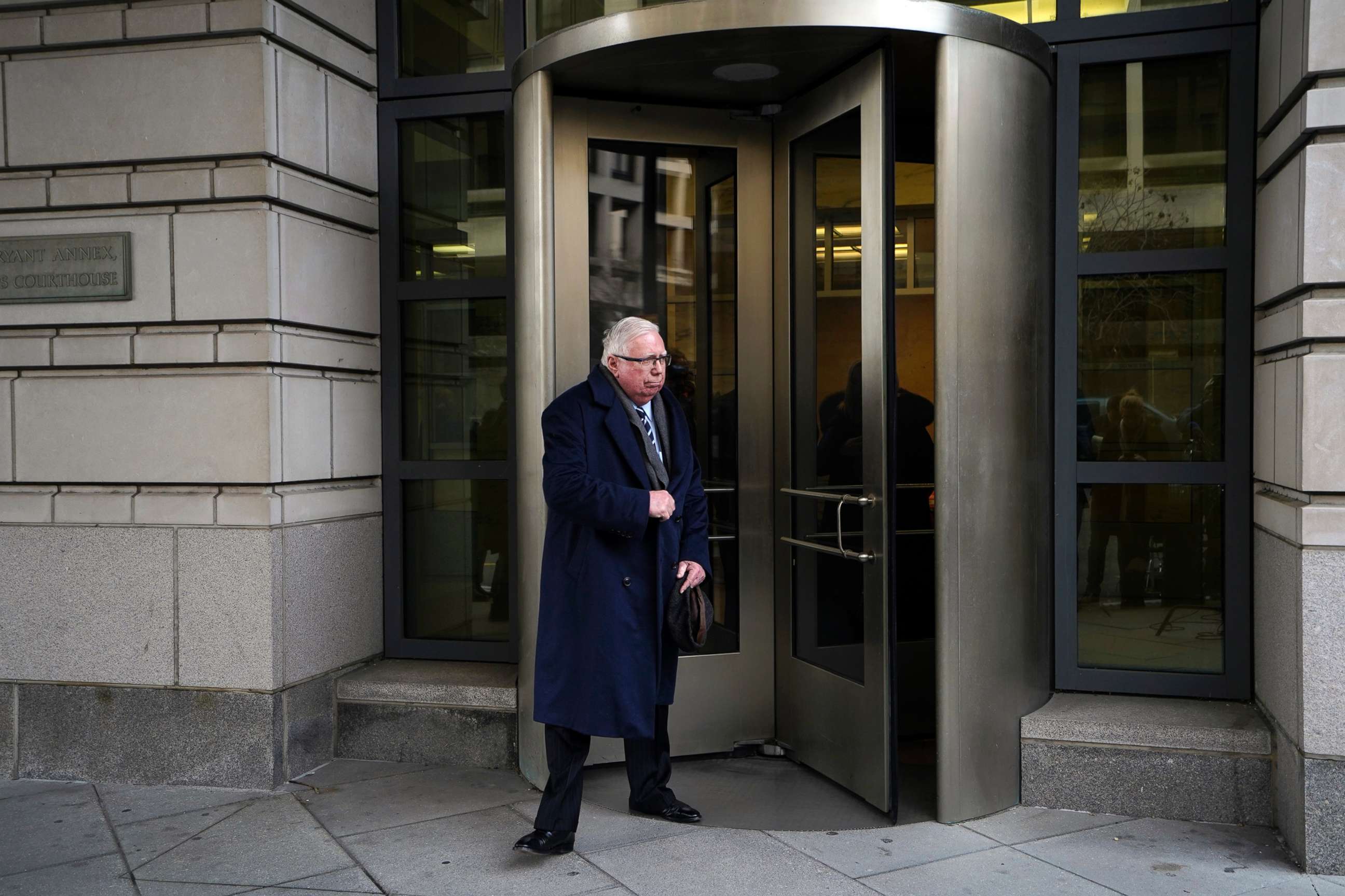 PHOTO:Jerome Corsi exits the federal courthouse in Washington D.C., in this Jan. 3, 2019 file photo.