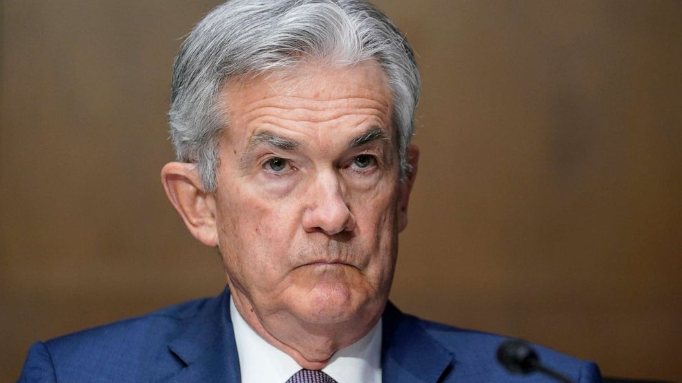 PHOTO: Chairman of the Federal Reserve Jerome Powell listens during a Senate Banking Committee hearing on Capitol Hill in Washington, Dec. 1, 2020.