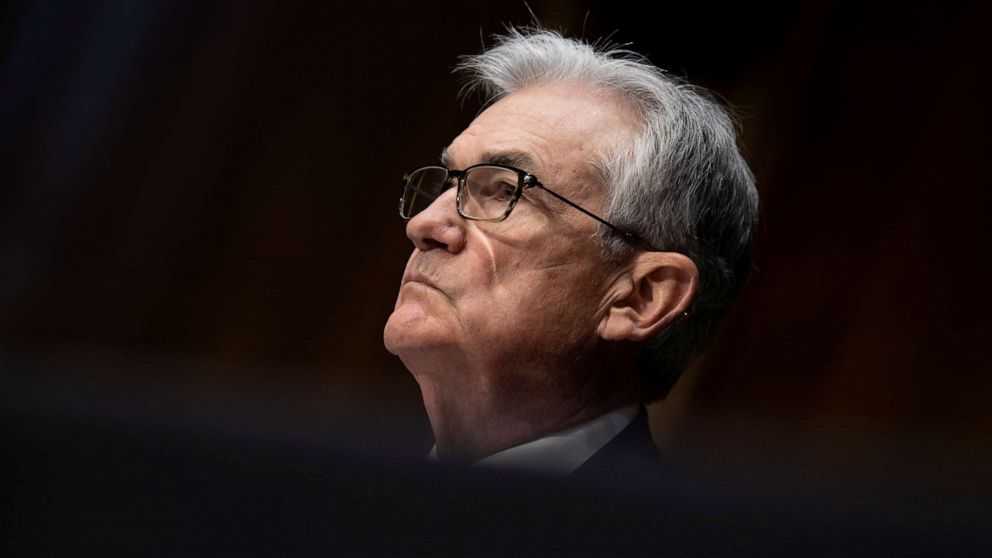PHOTO: Federal Reserve Board Chairman Jerome Powell listens during his re-nominations hearing of the Senate Banking, Housing and Urban Affairs Committee on Capitol Hill in Washington, Jan. 11, 2022.
