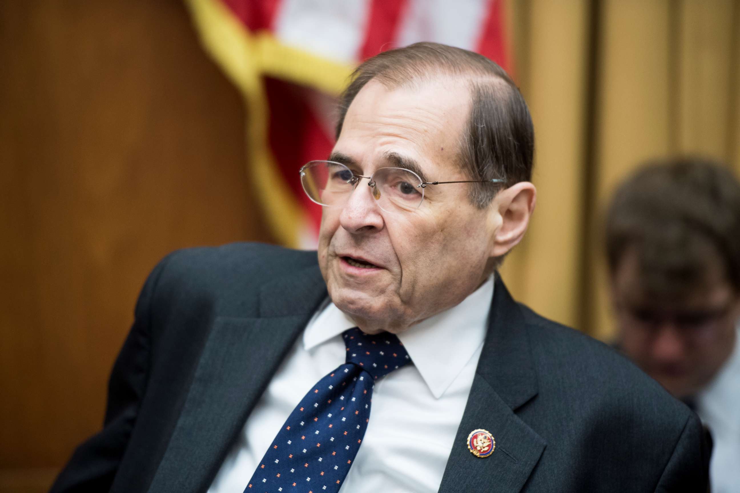 PHOTO: Chairman Rep. Jerry Nadler arrives for a House Judiciary Constitution, Civil Rights and Civil Liberties Subcommittee hearing in Washington, April 30, 2019.