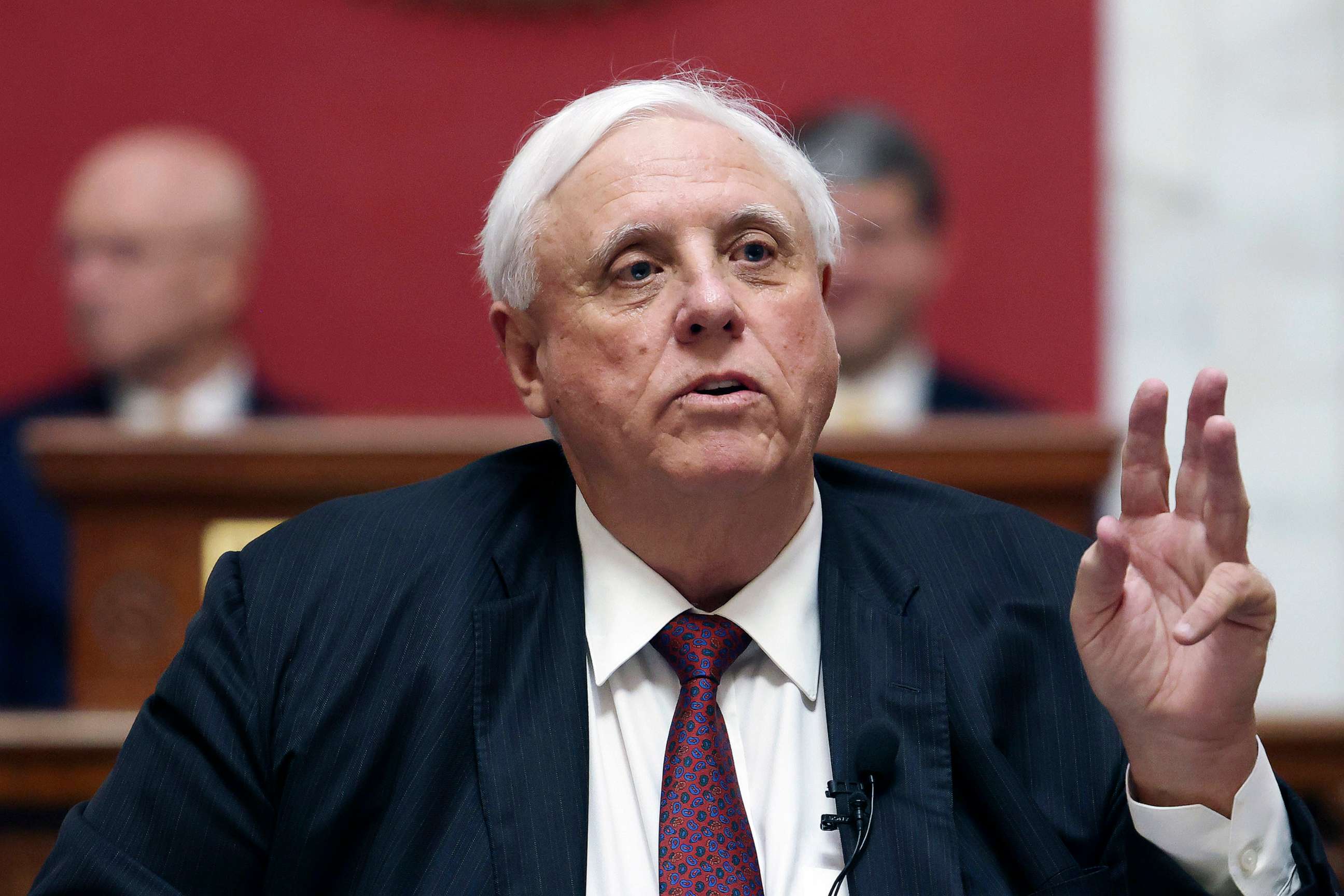 PHOTO: FILE - West Virginia Gov. Jim Justice delivers his annual State of the State address in the House Chambers at the West Virginia Capitol, Jan. 11, 2023, in Charleston, W.Va.