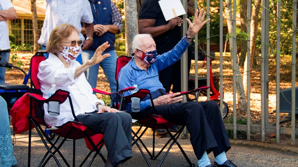 President Jimmy Carter celebrates 96th birthday with socially distanced