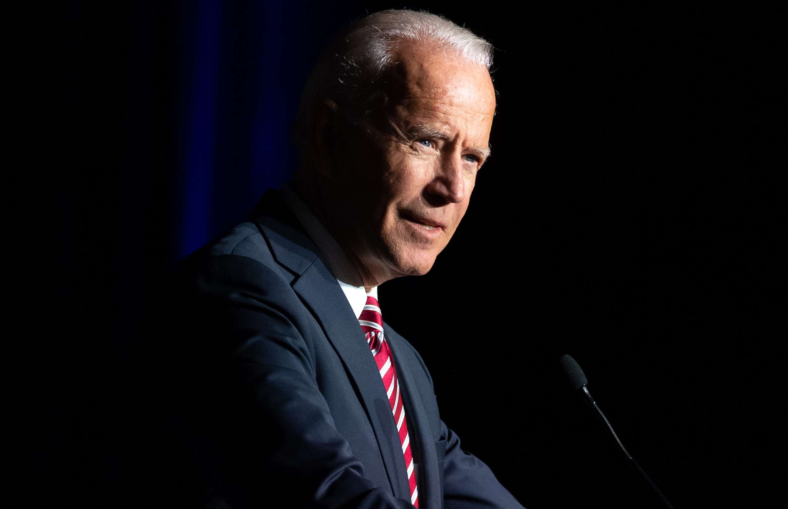 Former Vice President Joe Biden speaks during the First State Democratic Dinner in Dover, Del., March 16, 2019.