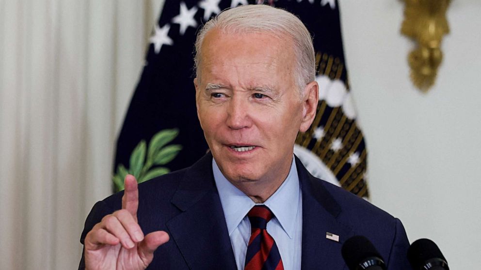 PHOTO: President Joe Biden delivers remarks on healthcare coverage and the economy, at the White House in Washington, July 7, 2023.