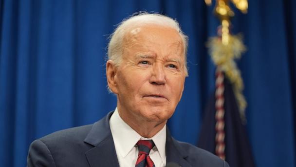 President Joe Biden speaks to the media in North Charleston, S.C., Jan. 19, 2025.