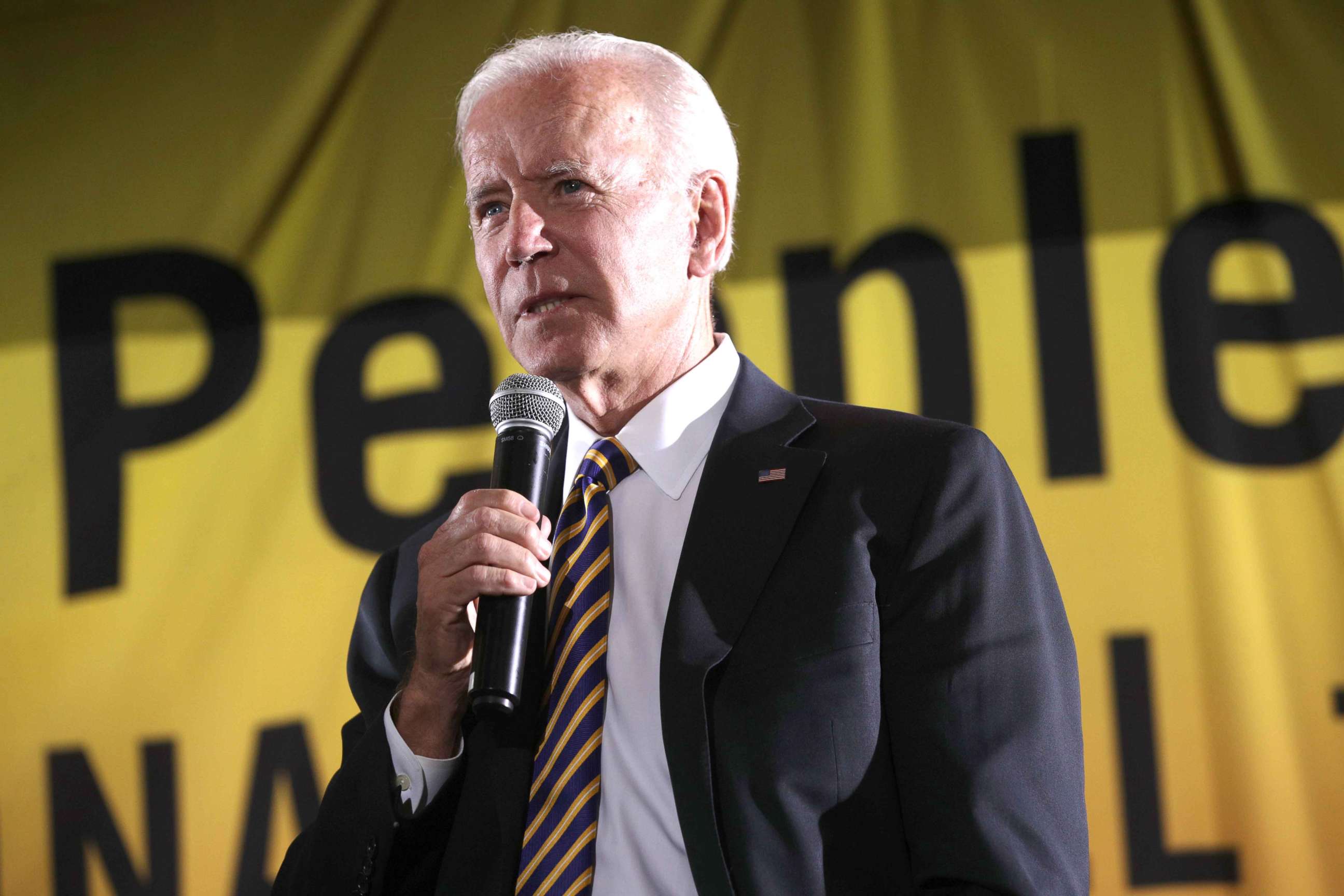 PHOTO: Former Vice President Joe Biden addresses the Moral Action Congress of the Poor People's Campaign, June 17, 2019, at Trinity Washington University in Washington, DC.