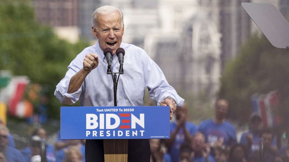 Joe Biden made the case for uniting America, rather than enduring another four years of what he described as the divisive leadership of the current president.