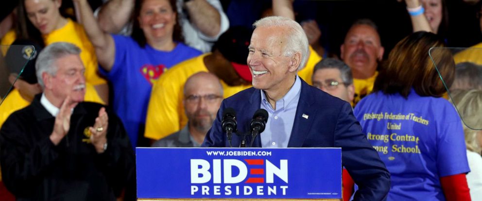 2020 presidential candidate Joe Biden appeals to labor unions, blue ...