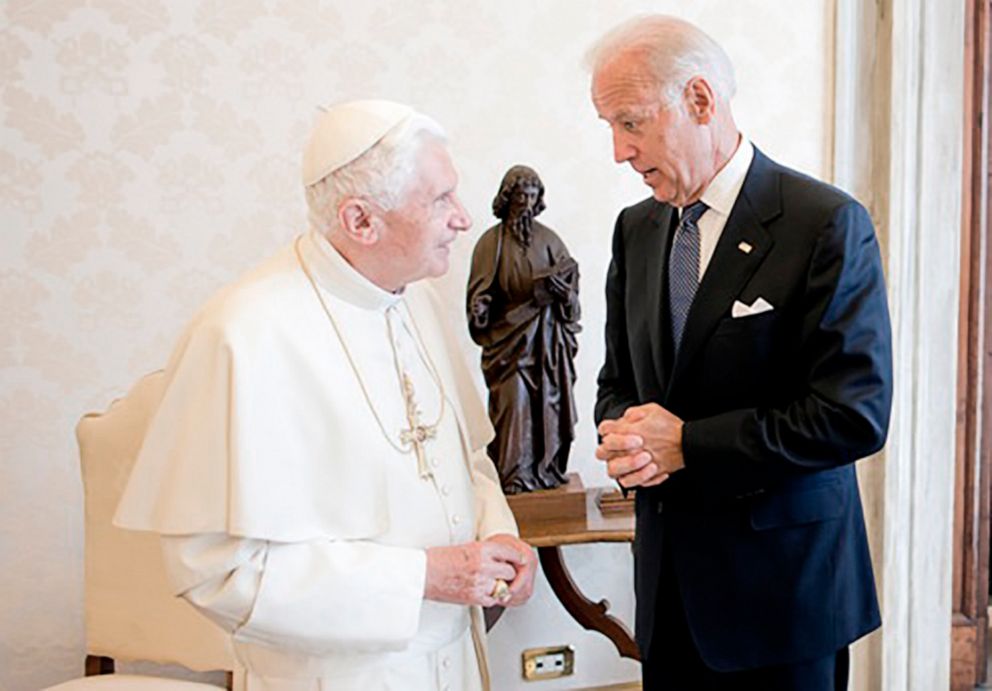 PHOTO: Vice President Joe Biden meets with Pope Benedict XVI at the Vatican, June 3, 2011, in an official White House phot