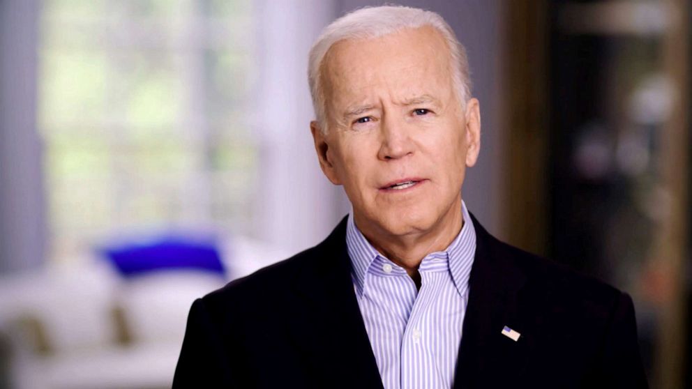 PHOTO: Former U.S. Vice President Joe Biden announces his candidacy for the Democratic presidential nomination in this still image taken from a video released April 25, 2019.
