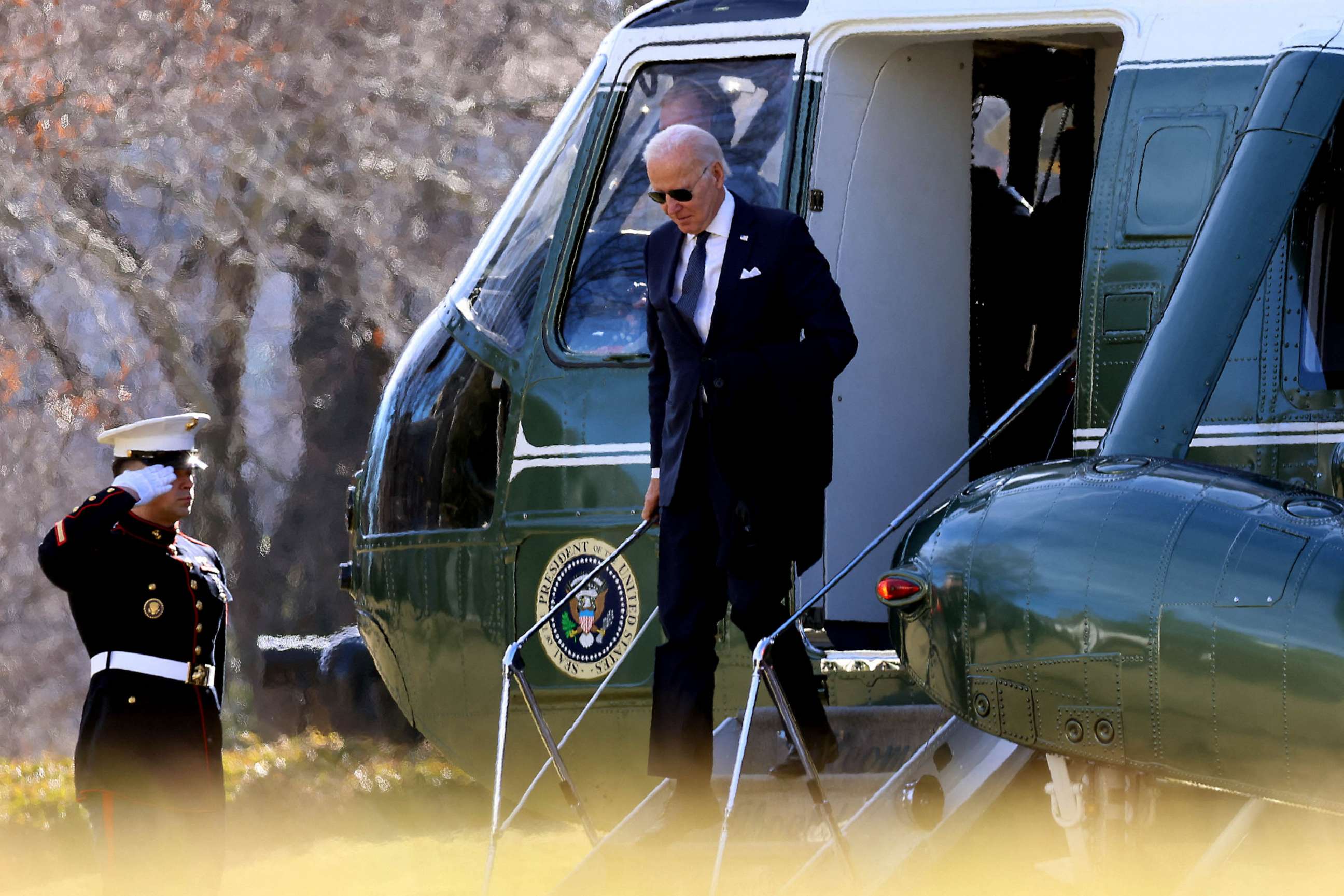 PHOTO: U.S. President Joe Biden arrives at the White House in Washington, Jan. 16, 2023.