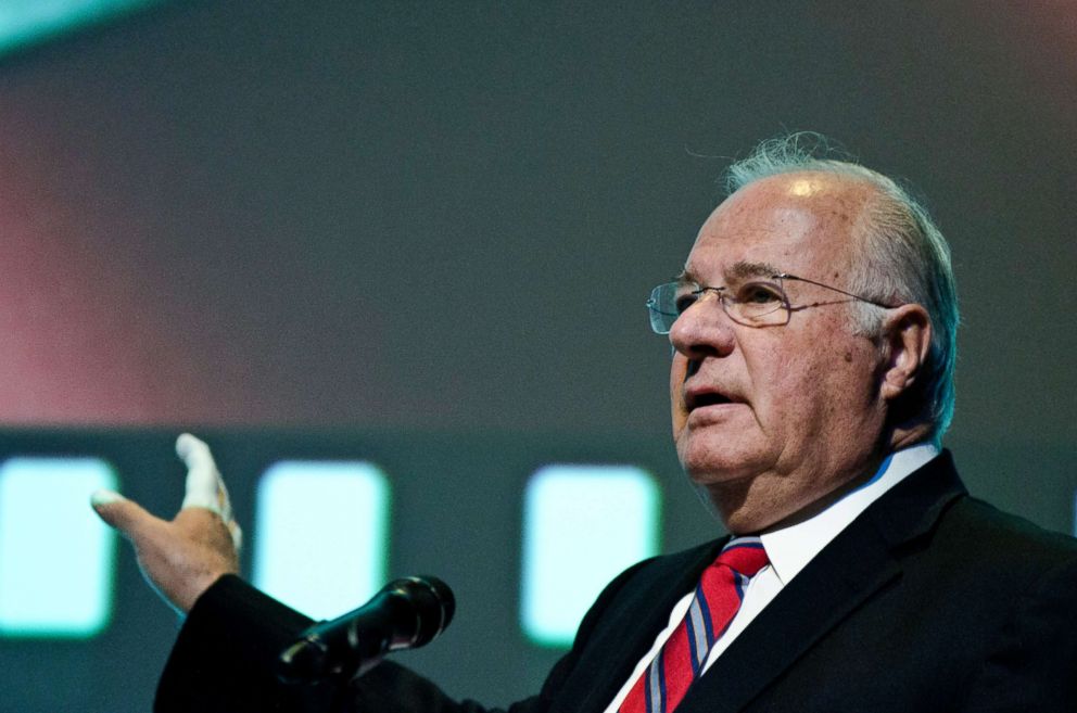 PHOTO: Joe Ricketts speaks during the premiere of "The Conspirator" presented by The American Film Company, April 10, 2011, in Washington, D.C.