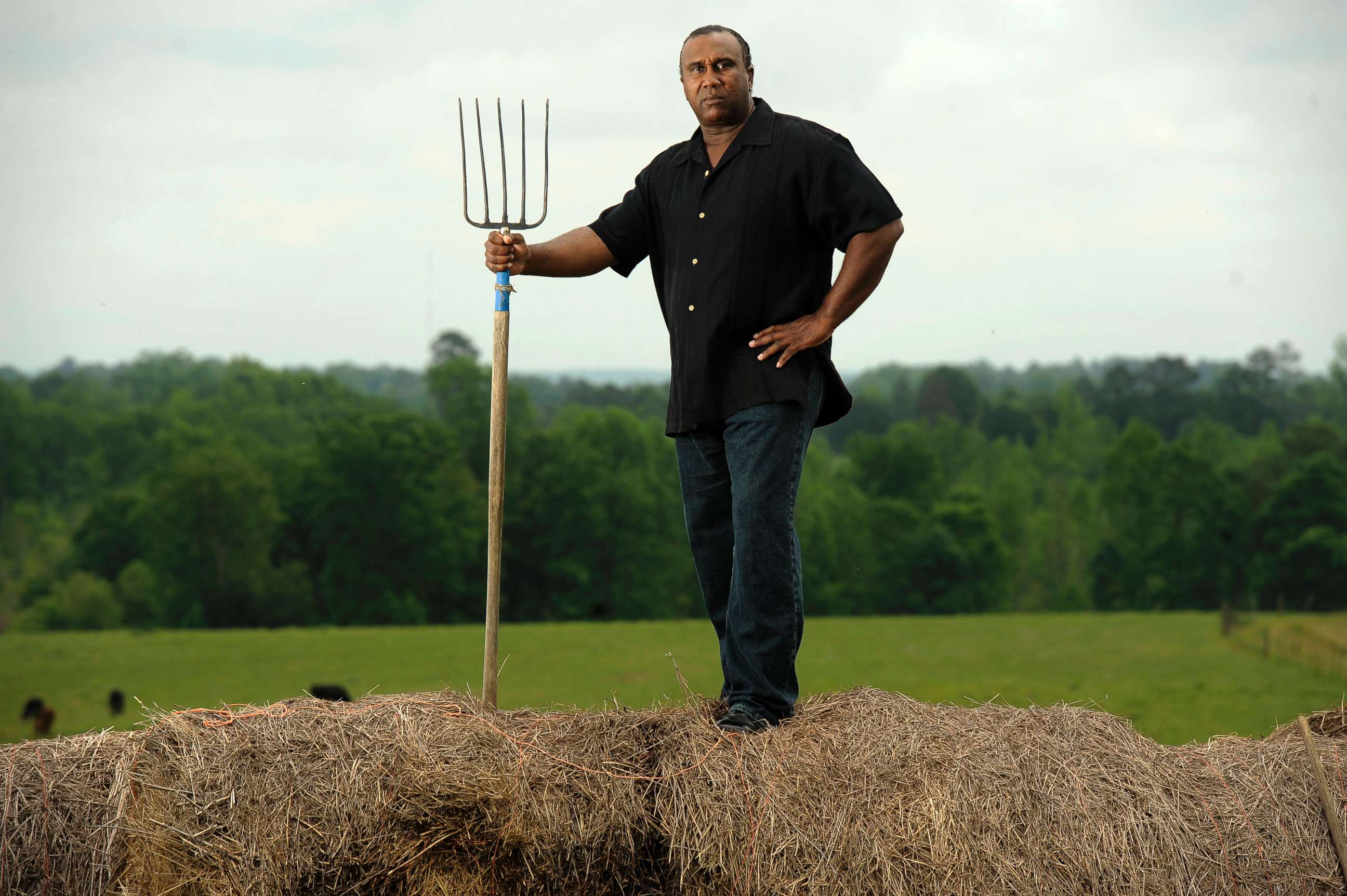 PHOTO: John Wesley Boyd Jr. poses for a portrait at his farm,  May 9, 2012, in Baskerville, VA.