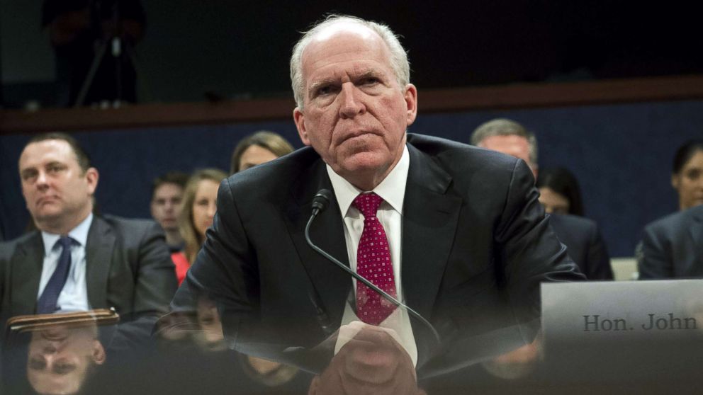 PHOTO: Former CIA Director John Brennan testifies during a House Permanent Select Committee on Intelligence hearing about Russian actions during the 2016 election on Capitol Hill in Washington, May 23, 2017.