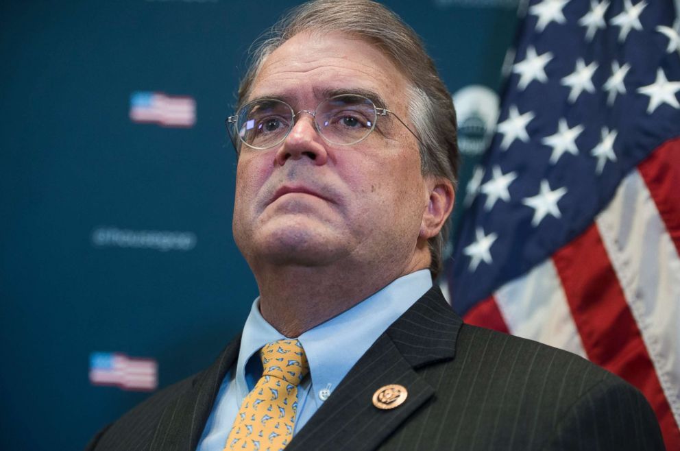 PHOTO: Rep. John Culberson attends a news conference at the Capitol on Hurricane Harvey relief efforts and DACA, Sept. 6, 2017.
