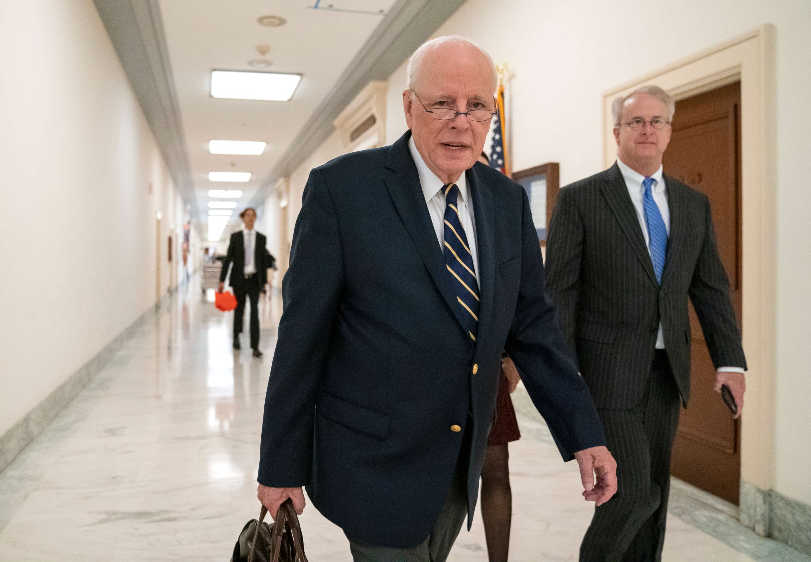 PHOTO: Former White House Counsel John Dean arrives to testify before the House Judiciary Committee on Capitol Hill in Washington, June 10, 2019.