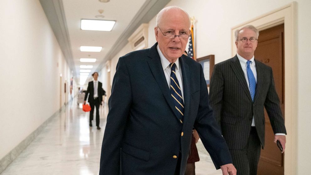 PHOTO: Former White House Counsel John Dean arrives to testify before the House Judiciary Committee on Capitol Hill in Washington, June 10, 2019.