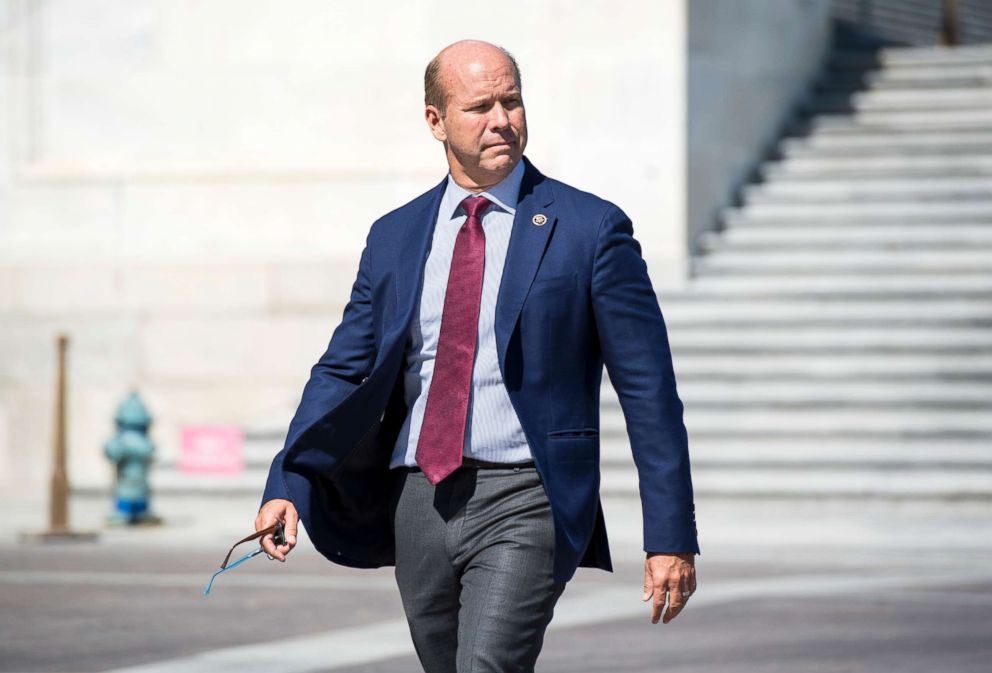 PHOTO: Rep. John Delaney walks by the Capitol, Oct. 2, 2017, in Washington, DC.