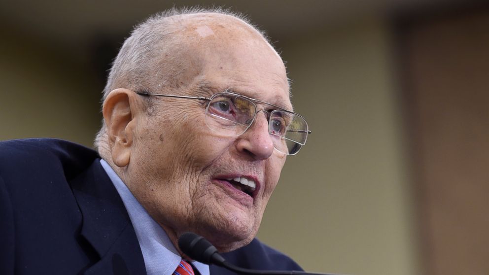 PHOTO: In this July 29, 2015 file photo, former Rep. John Dingell, D-Mich., speaks at an event marking the 50th Anniversary of Medicare and Medicaid on Capitol Hill in Washington.