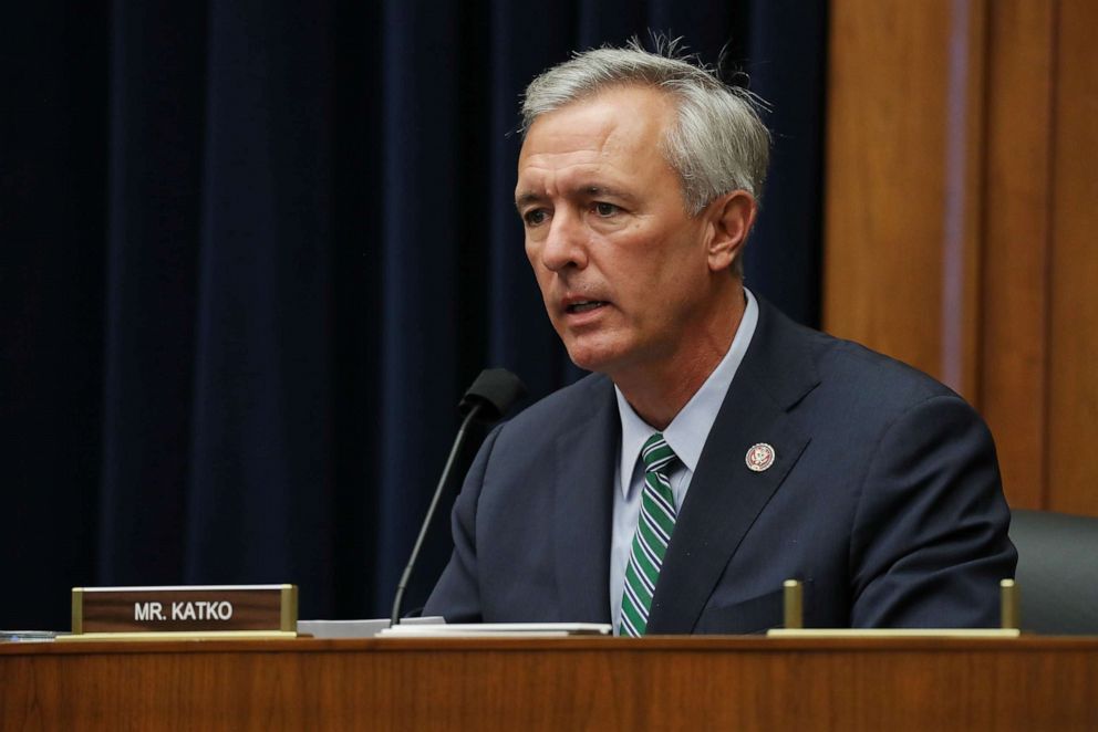 PHOTO: In this Sept. 17, 2020, file photo, Representative John Katko speaks during a House Homeland Security Committee security hearing in Washington, D.C.