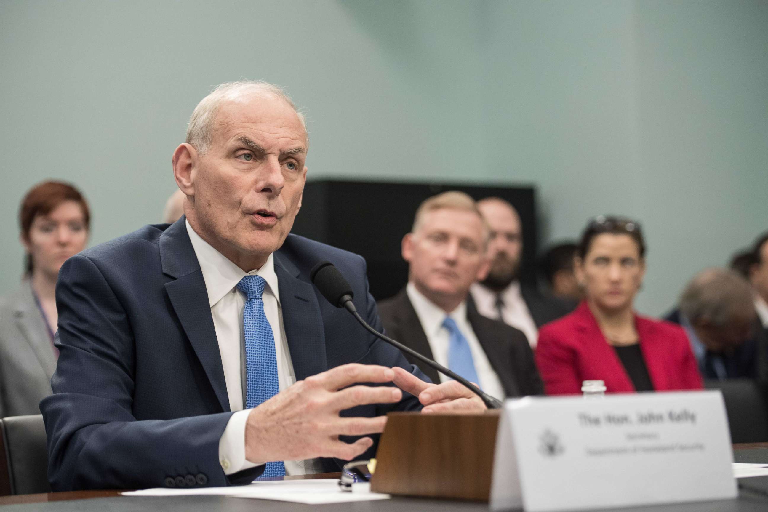 PHOTO: John Kelly testifies at a House Appropriations Committee Homeland Security Subcommittee hearing on "The Department of Homeland Security Fiscal Year 18 Budget Request" on Capitol Hill, May 24, 2017.
