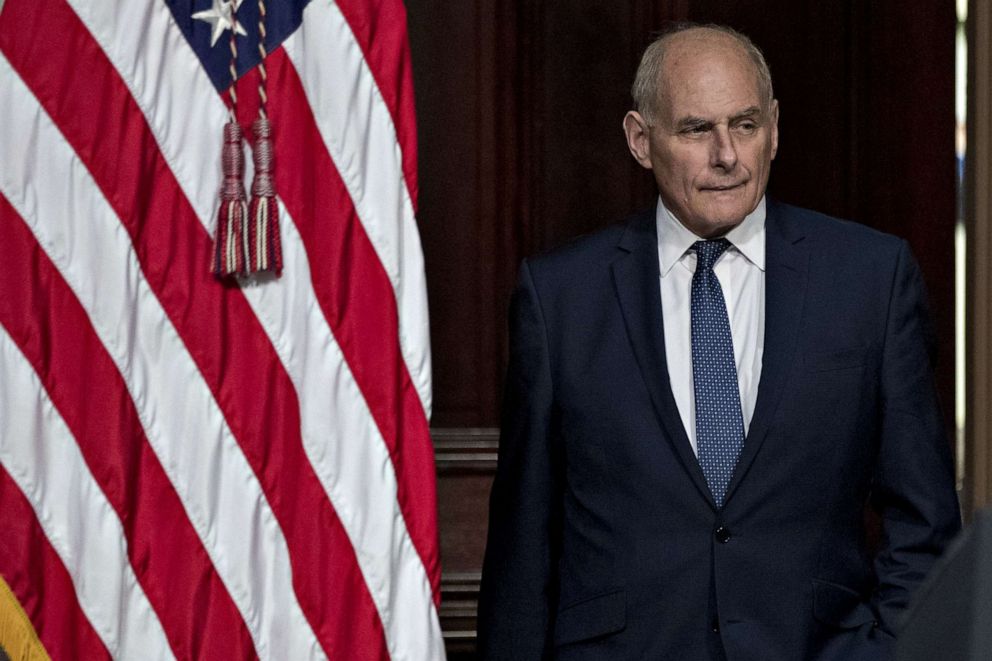 PHOTO: John Kelly, White House chief of staff, attends a meeting in Washington, D.C., on Oct. 11, 2018.