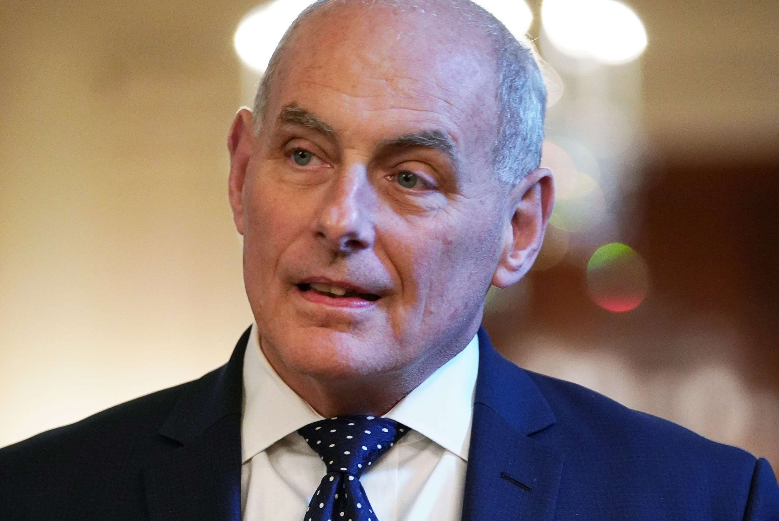 PHOTO: In this Aug. 20, 2018, file photo, White House Chief of Staff John Kelly is seen during an event honoring the Immigration and Customs Enforcement and Customs and Border Protection services in the East Room of the White House in Washington, DC.