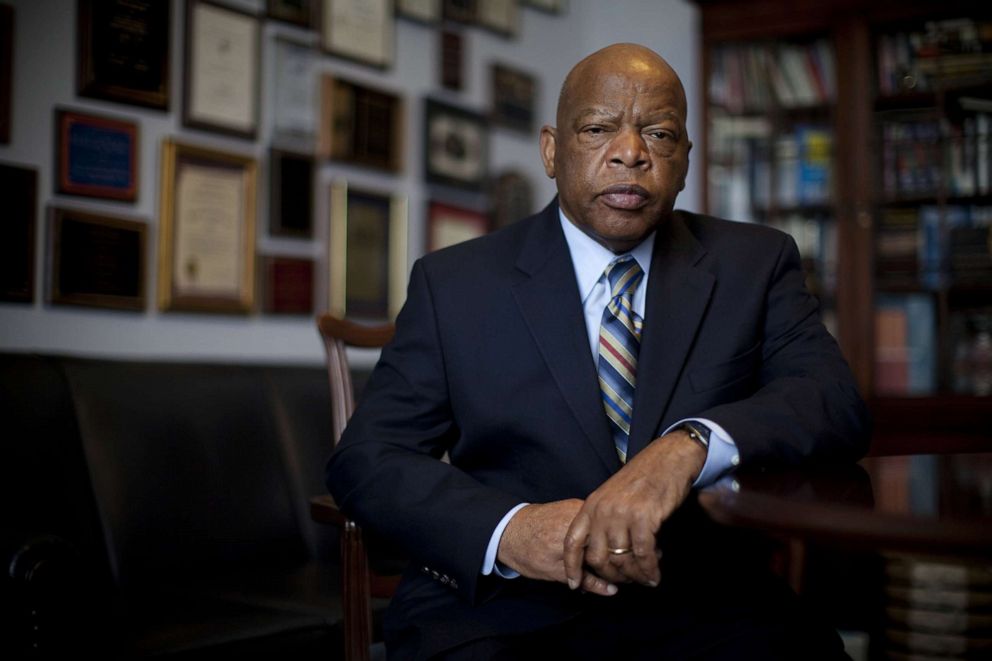 PHOTO: Congressman John Lewis is photographed in his offices in the Canon House office building on March 17, 2009, in Washington, D.C.