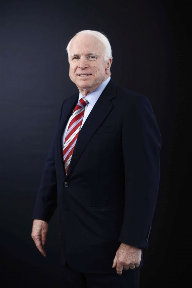 PHOTO: Sen.John McCain poses for a photograph at the World Economic Forum (WEF) in Davos, Switzerland, Jan. 23, 2014.