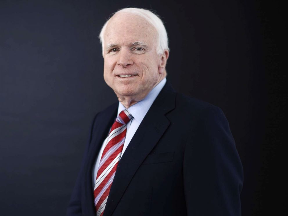 PHOTO: Sen.John McCain poses for a photograph at the World Economic Forum (WEF) in Davos, Switzerland, Jan. 23, 2014.