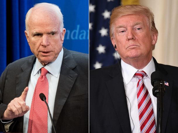 Politician Direct john-mccain-donald-trump-gty-jt-180408_hpMain_4x3_608 McCain blames Syrian chemical attack on 'American inaction,' urges Trump to act ABC Politics Politics Politician Direct john-mccain-donald-trump-gty-jt-180408_hpMain_4x3_608 McCain blames Syrian chemical attack on 'American inaction,' urges Trump to act ABC Politics Politics