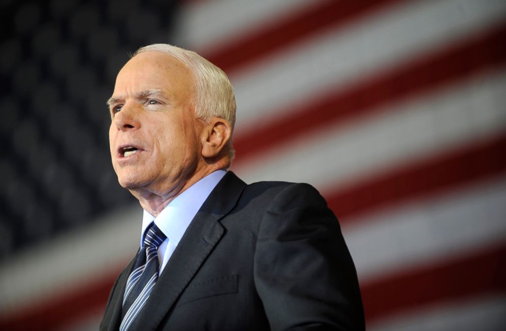 PHOTO: Sen. John McCain attends the Road to Victory rally at the Colorado Jet Center in Colorado Springs, Colo., Sept. 6, 2008.