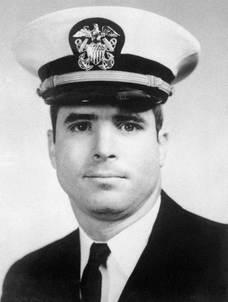 PHOTO: U.S. Navy flier Lt. Commander John Sydney McCain shown in this file photo.