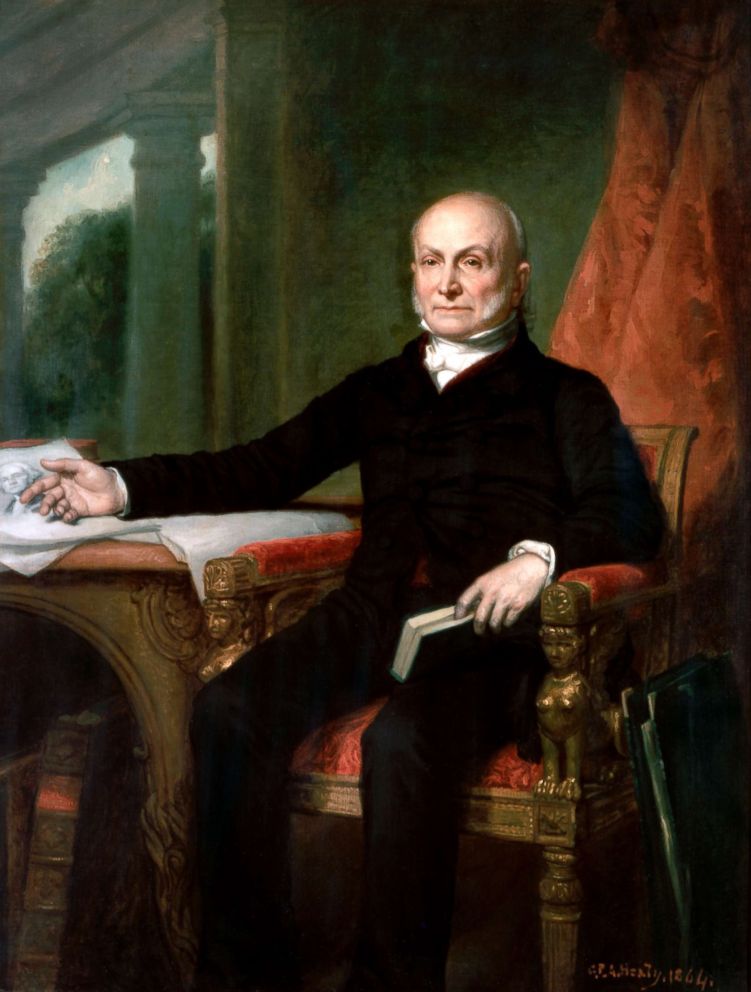 PHOTO: Official portrait of President John Quincy Adams by George PA Healy from the White House collection.