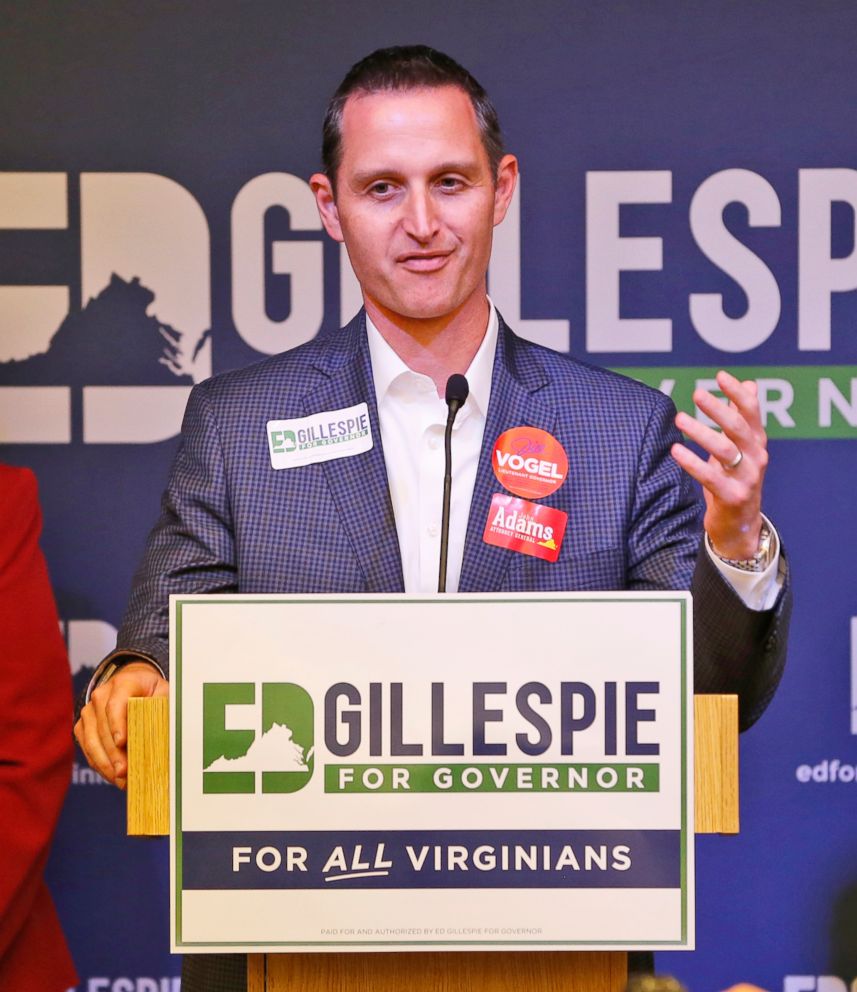 PHOTO: Chairman of the Virginia Republican party, John C. Whitbeck, Jr., speaks during a press conference, June 14, 2017, in Richmond, Va.