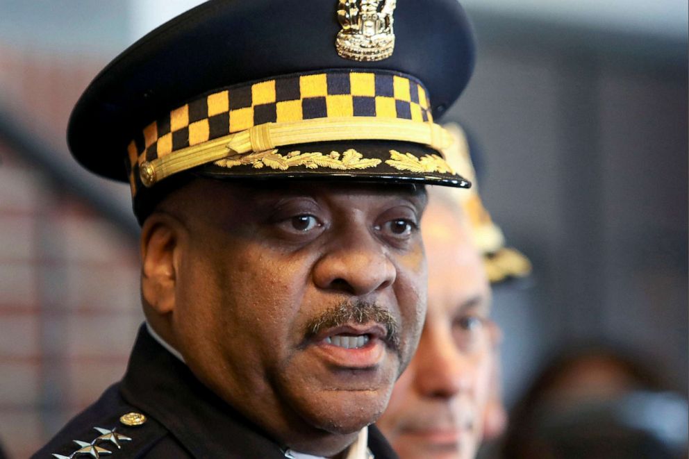 PHOTO: Chicago Police Superintendent Eddie Johnson speaks during a news conference in Chicago, March 26, 2019. 