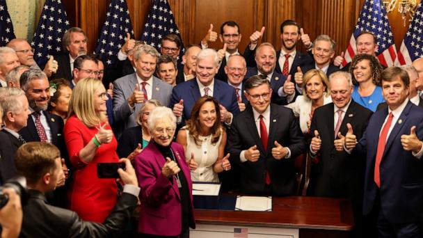 Speaker Johnson speaks after House passes Trump's megabill