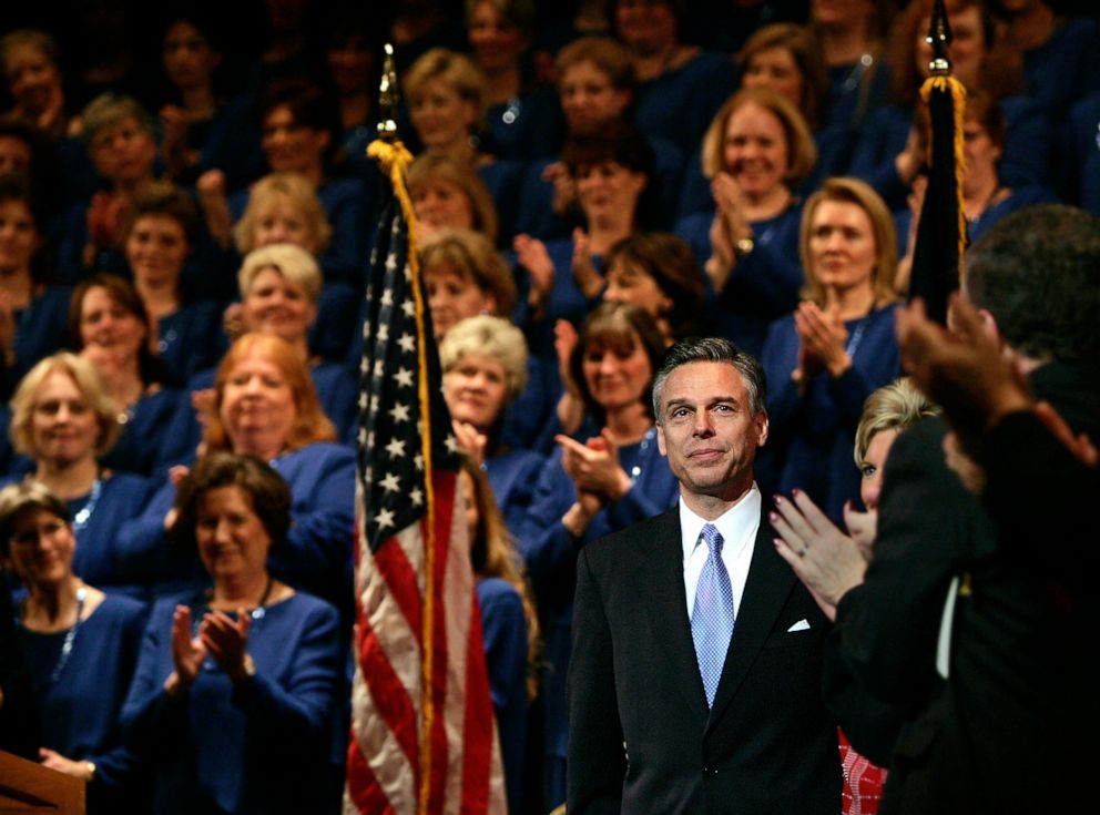 PHOTO: A Jan. 3, 2005, file photo shows Jon Huntsman Jr. being applauded after being sworn in as Utah's new governor during the ceremony in Salt Lake City.