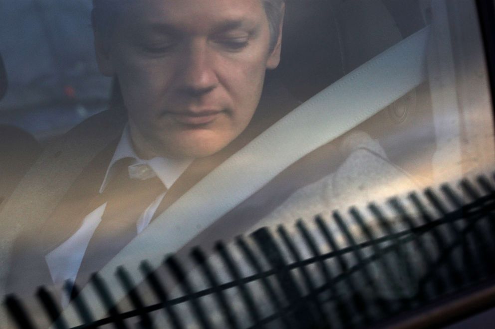 PHOTO: WikiLeaks founder Julian Assange arrives at Belmarsh Magistrate's court in London for an extradition hearing, Jan. 11, 2011.