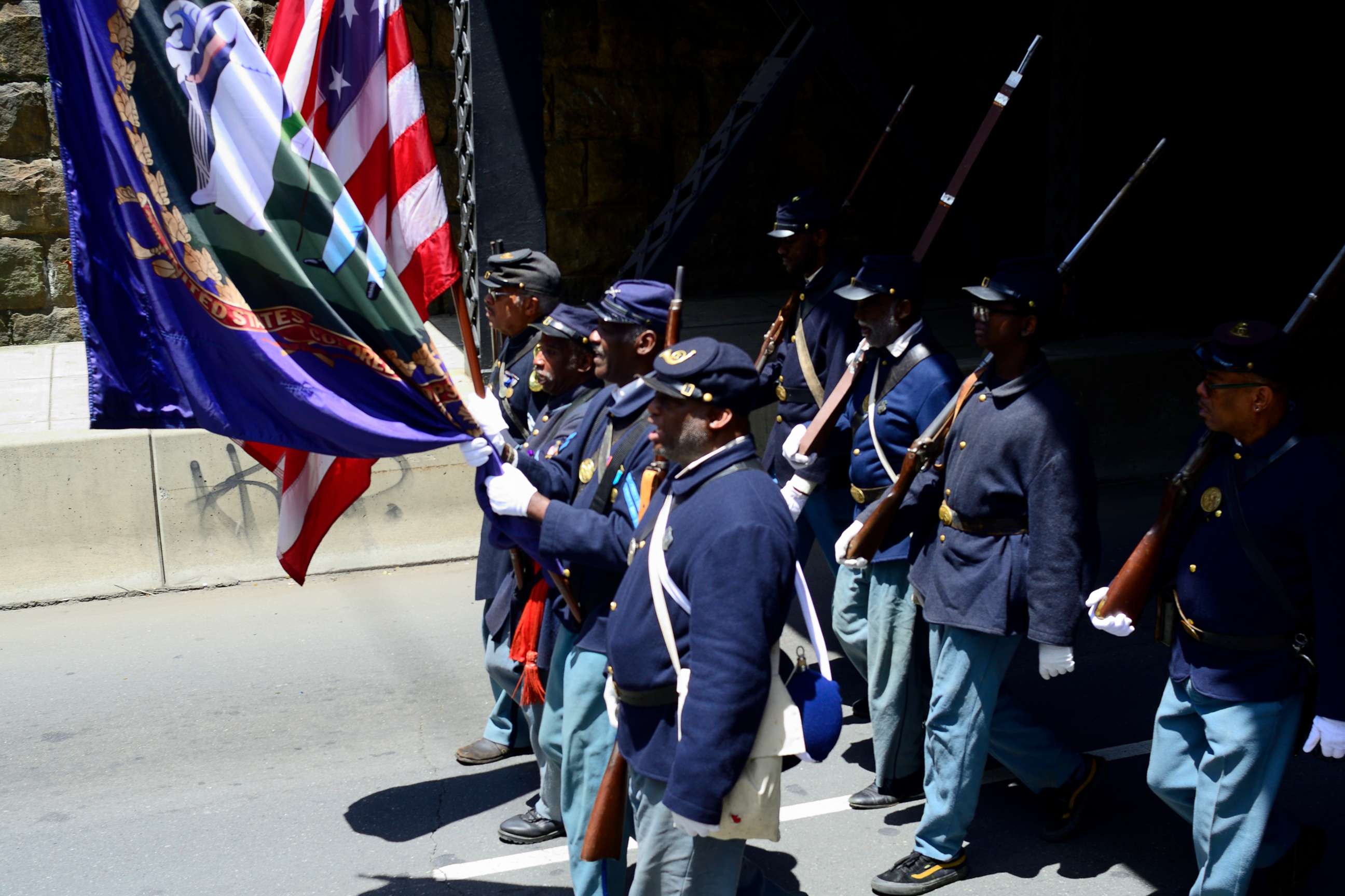 PHOTO: Elected officials, community leaders, youth and drum and marching bands take part in the second annual Juneteenth Parade, in Philadelphia on June 22, 2019.