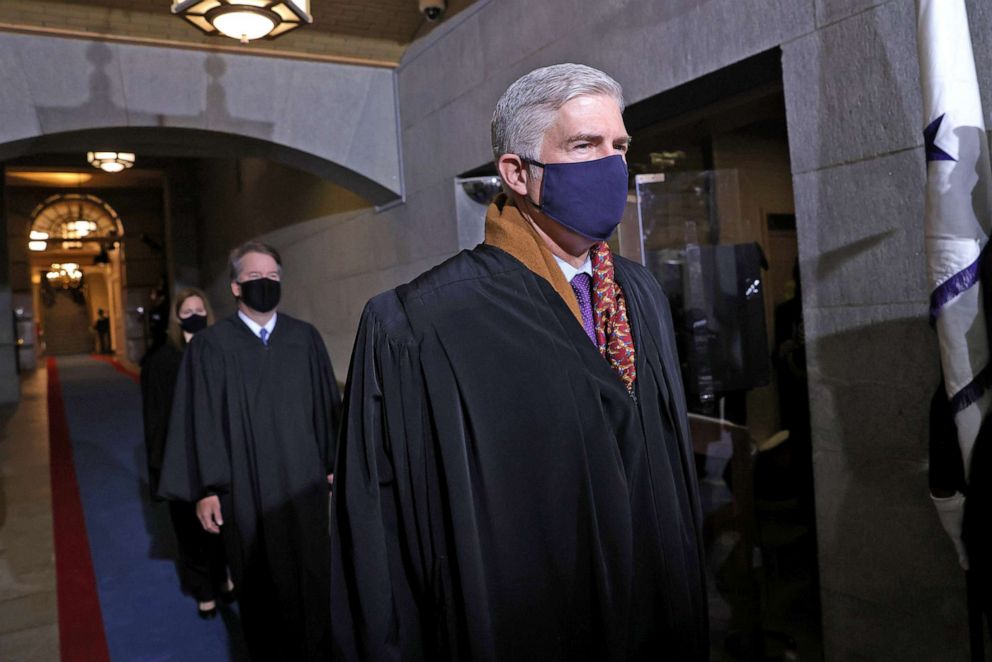 Justice Gorsuch reportedly refused to wear mask during Supreme Court  arguments - The Boston Globe